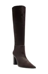 シュッツ レディース シューズ ブーツ・レインブーツ Schutz Mikki Up Block Pointed Toe Knee High Boot New Bison