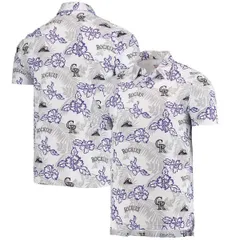 レインスプーナー メンズ トップス ポロシャツ Mens Reyn Spooner White Colorado Rockies Performance Polo White ホワイトのサムネイル