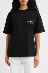 美品 ALAIA アライア 半袖ロゴプリントTシャツ ホワイト 白 38 M