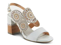 スプリングステップ レディース シューズ サンダル ヒール LArtiste by Spring Step Pinwheel Sandal Off White オフホワイト