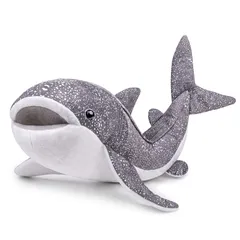 lilizzhoumax リアルな大きなジンベエザメのぬいぐるみ、深海魚、海のぬいぐるみ、サメのぬいぐるみ、子供用ギフト、模擬巨大ジンベエザメのぬいぐるみ、ソフトタッチ、特大ぬいぐるみ、枕、おめでとう、男の子と女の子の子供用ギフト、誕生日とクリスマスギフト60