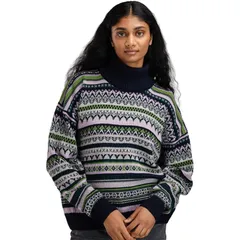 ダールオブノルウェイ レディース アウター ニット・セーター セーター Dale of Norway Utsira Sweater Womens MarinePine GreenLight Charcのサムネイル