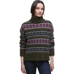 バブアー レディース アウター ニット・セーター セーター ニット Barbour Helen Knit Sweater Womens Olive Multi オリーブのサムネイル