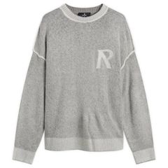 リプレゼント メンズ アウター ニット・セーター Represent Lightweight Alpaca Knit Jumper Sun Fade Grey グレー