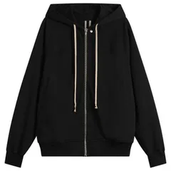リックオウエンス メンズ アウター パーカー・スウェット Rick Owens Zip Hoodie Black ブラックのサムネイル