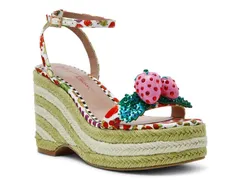 ベッツィジョンソン レディース シューズ サンダル Betsey JohnsonBobbiespadrille Wedge Sandal WhiteGreen ホワイトのサムネイル