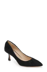 バッドグレイミッシカ レディース シューズ ヒール Badgley Mischka Collection Verity Pointed Toe Pump Black Fabric ブラック