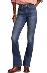 ラッキーブランド レディース シューズ ブーツ・レインブーツカット ハイウエスト ミニ ジーンズ Lucky Brand Stevie High Waist Mini Bootcut Jeans Trail Mix