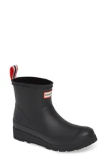 ハンター レディース シューズ ブーツ・レインブーツ Hunter Original Play Waterproof Rain Bootie Black ブラック