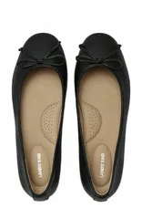 ランズエンド レディース シューズ パンプス レザー Lands End Essentialeather Ballet Flats Black ブラックのサムネイル