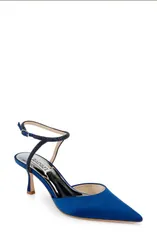 バッドグレイミッシカ レディース シューズ ヒール アンクル Badgley Mischka Collection Autumn Pointed Toe Ankle Strapump Blue ブルー