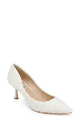 バッドグレイミッシカ レディース シューズ ヒール Badgley Mischka Collection Verity Pointed Toe Pump Ivory Fabric アイボリー