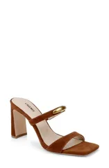 ラジャンス レディース シューズ ヒール サンダル LAGENCE Catriona Block Heel Sandal Buckskin Suede