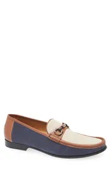 メズラン メンズ シューズ スリッポン・ローファー Mezlan Kheanill Moc Toe Bit Loafer Blue Multi ブルー