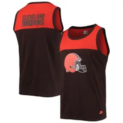 スターター メンズ トップス シャツ ダウン Menstarter BrownOrange Cleveland Browns Team Touchdown Fashion Tank Top Brownのサムネイル