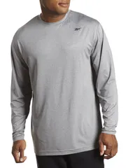 リーボック メンズ トップス シャツ Reebok Long Sleeve Base Layer Top Granite Heather ヘザーのサムネイル