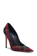 マックイーン レディース シューズ パンプス McQueen Tartan Pointed Toe Pump Red レッドのサムネイル