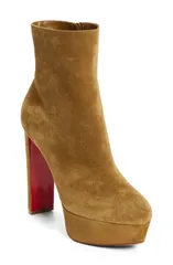 クリスチャン・ルブタン レディース シューズ ブーツ・レインブーツ プラットフォーム Christian Louboutin Loo Platform Bootie Bronzo