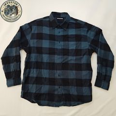 OshKosh B'Gosh ネルシャツ XL ブルー チェック - メルカリ