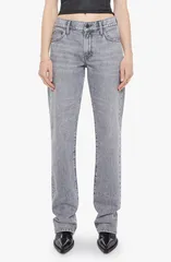 マザー レディース シューズ ブーツ・レインブーツカット ジーンズ ヒール MOTHER SNACKS The Relisheel Bootcut Jeans Earl Grey グレーのサムネイル