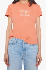 マザー レディース トップス Tシャツ グラフィック MOTHER The Sinful Short Sleeve Graphic TShirt Madness Is My Methodのサムネイル