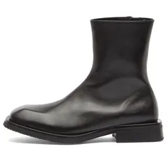 エイティス メンズ シューズ ブーツ・レインブーツ レザー Eytys Piston Black Leather Boots Black ブラック