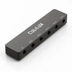 Cubilux マルチオーディオスプリッター、ステレオ3.5mmイヤホン5分配器、5ウェイヘッドホンAUX分岐器のサムネイル