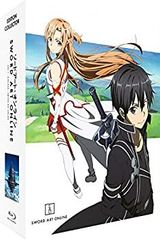 [중고] 소드 아트 온라인 한정판 DVD BOX1 블루 레이 콤보 팩 (1-14 화 아인 클래드 편 완 350 분) SAO 카와하라 히로 애니메이션 [DVD]