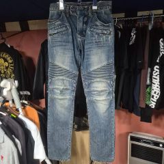 セマンティックデザイン ダークダストサンダークロップドデニム 