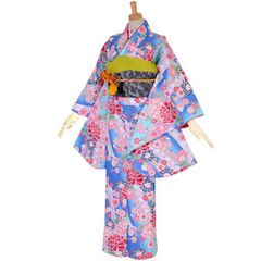Pom Ponette ブランド 7歳 七五三 着物セット 水色 - メルカリ