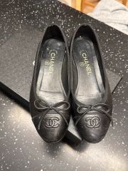 CHANEL バレエシューズ ネイビー ラムスキン 36.5新品未使用 - メルカリ