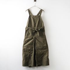 美品 nest robe 今期チノコンビサロペットワンピース カーキ - メルカリ