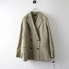 美品 定価2.9万 スコットクラブ ヤマダヤ アーガ Aga チェック柄 テーラードジャケット9/サンドベージュ 羽織り 上着【2400030102091】