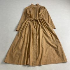 MAGALI リネン混 ロングワンピース 前開き 羽織り ナチュラル ギャザー MAGALI リネン混 ロングワンピース 前開き 羽織り ナチュラル ギャザー