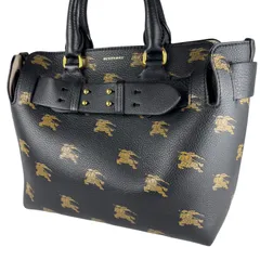 BURBERRY バーバリー ホースロゴ ハンドバッグ ミディアムバッグ レディース