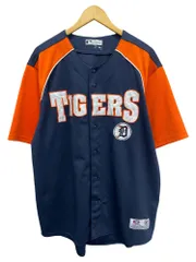 MLB TRUE FAN DETROIT TIGERS デトロイト タイガース ベースボールシャツ L ネイビー メンズ/045のサムネイル