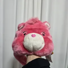 ヴィンテージトイキャラクターグッズ、クラシック漫画ぬいぐるみ、ケアベア、ピンククマ帽子