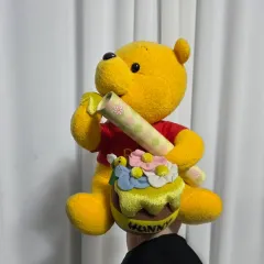 ディズニー ヴィンテージ 漫画 ぬいぐるみ フィギュア キャラクター トイ クマ 手紙 フラワー