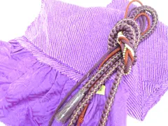 【一輝堂】和装小物 帯揚げ帯締めセット 帯揚 帯締 振袖用 総絞り 丸組 金糸 飾り付  26w04-5423