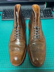 オールデン ラベロコードバン ロングウイングチップ size8-D 美品 オールデン ラベロ コードバン ロングウイングチップ 8.5D - メルカリ
