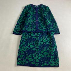 美品】イヴサンローラン レオパード柄 ニットジャケット ブラウン×黒 M 