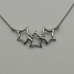 美品◎ ティファニー トリプルスター 星 3連 ネックレス シルバー925 美品 ティファニー トリプルスター シルバー925 ネックレス 3連 星