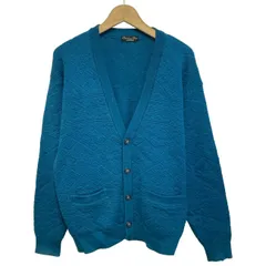 【中古】　Christian Dior MONSIEUR　カーディガンセーター　長袖　ニット　Vネック　フルボタン　総柄　古着　/4315のサムネイル
