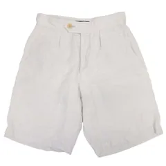 美品 Edition エディション トゥモローランド リネン100％ ショートパンツ ワイド ハーフパンツ S アイボリー メンズ 古着 中古 USEDのサムネイル
