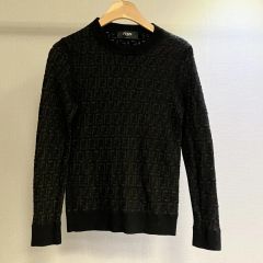 FENDI ズッカ柄 ニット セーター ブラック 46 - メルカリ