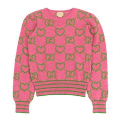 GUCCI GGロゴニット ピンク S - メルカリ