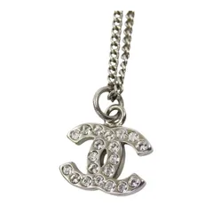 シャネル ココマーク ラインストーン ネックレス メタル ストラス ユニセックス CHANEL【中古】 【アパレル・小物】