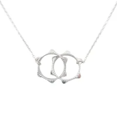 美品 KAORU カオル 2連スタッズリング ネックレス ペンダント アクセサリー ジュエリー Silver925 シルバー レディース 古着 中古 USEDのサムネイル