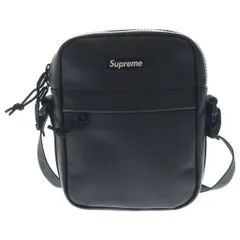 SUPREME (シュプリーム) 24AW Leather Shoulder bag レザーショルダーバッグ ブラック
