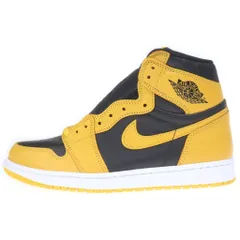 NIKE (ナイキ) AIR JORDAN 1 RETRO HIGH OG POLLEN 555088-701 エアジョーダン 1 パラン ハイカットスニーカー ブラック/イエロー US10/28cm